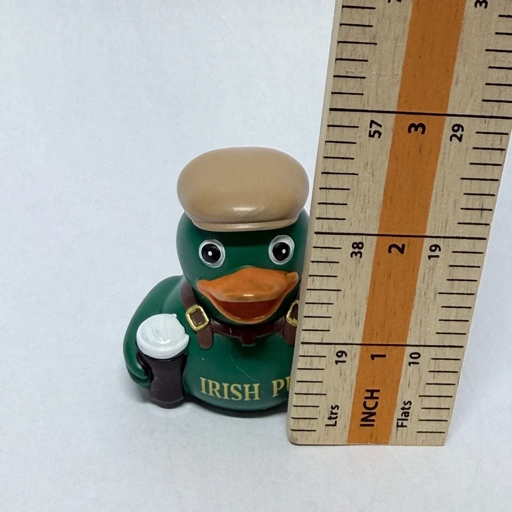 Irish Pub Rubber Duck Green St Patricks Day Novelty Collectible Flat Cap Pint
